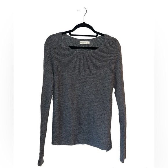 Abercrombie & Fitch Women’s Grey Sweater Cotton Blend Size M - Picture 1 of 6